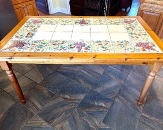 $300. Tiled Kitchen Table from Italy.