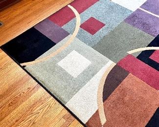 SOLD Geometric Area Rug. 9 x 13.