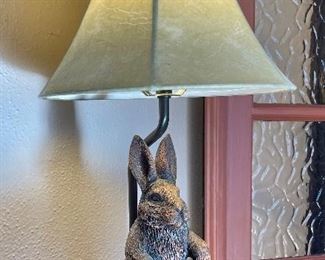 SOLD. Bunny Lamp.