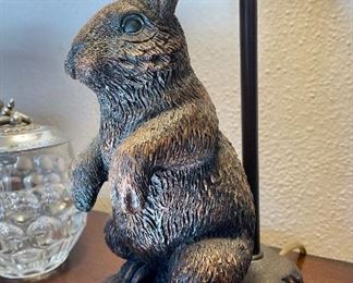 SOLD Bunny lamp base