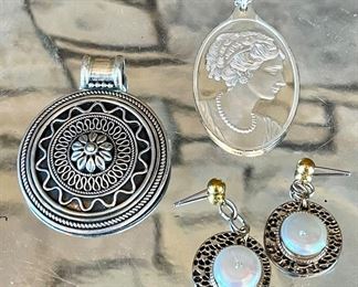 Unmarked jewelry starting at $8. Shop our collection at the sale! (.999 Fine Silver pendant = $60) 