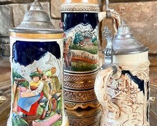 Vintage beer steins starting at $50 each! Come check out the full collection at the sale!