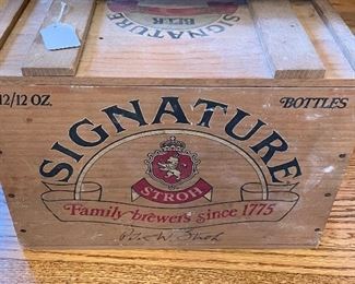 $50. Signature Beer Stroh Beer Crate.