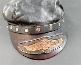 Leather hat