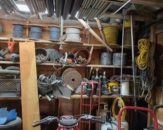 Barbed wire and fencing supplies