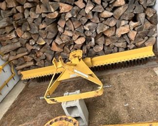 Wood not for sale. Farm implement. Rock rake