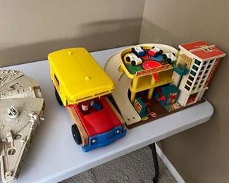 Vintage, Playschool, toys, and Star Wars millennium falcon