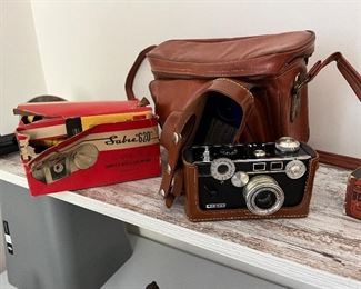 Vintage Argus, camera and saber 620 camera