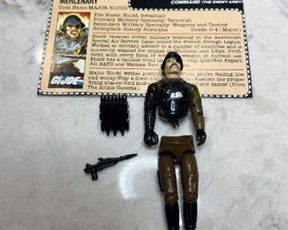 Vintage G.I. Joe, action, figure major bludd 