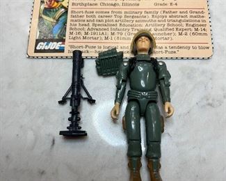 Vintage G.I. Joe, action figure short fuse