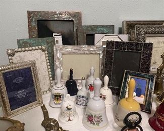 We have totes of picture frames at this one! Some from Pottery Barn and brass frames from Saudi!