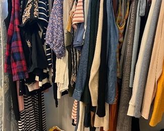 This rack is filled with Madewell and J Crew clothing
