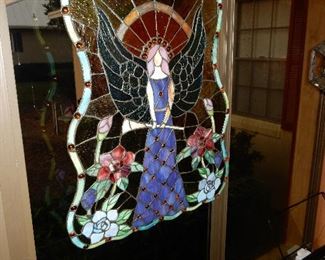 Stained glass hanging