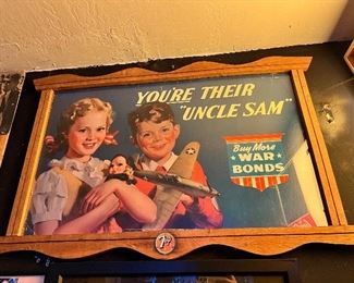 War Bonds Original 1943. 7up frame $1200