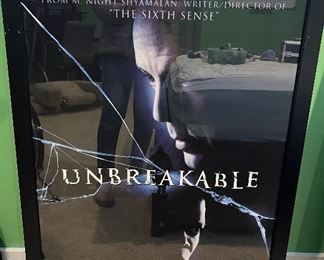 Framed Bruce Willis Unbreakable Poster