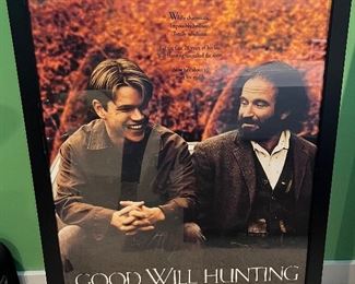 Framed Robin Williams Movie Poster, Good Will Hunting