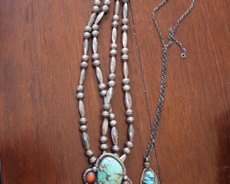 More sterling & turquoise Southwestern jewelry