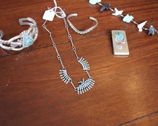More sterling & turquoise Southwestern jewelry