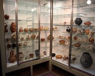 Large Southwestern Native American pottery collection
