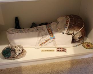 Ute Indian cradleboard made for a boy by Wayne Marsh & Carrie Price