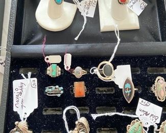 Sterling & turquoise rings