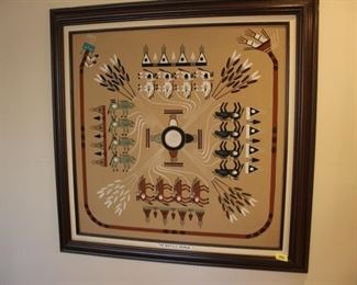 "Buffalo People" sand painting