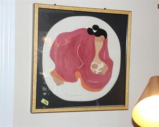 R.C. Gorman figural plaque