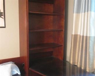 Includes Bookcase, Desk with Glass Top & Drawer Cabinet.  (See next Photo)