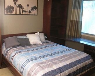 Queen-Size Murphy Bed & Mattress                                                        Please Note:  Buyer Must Disassemble AFTER END OF SALE!