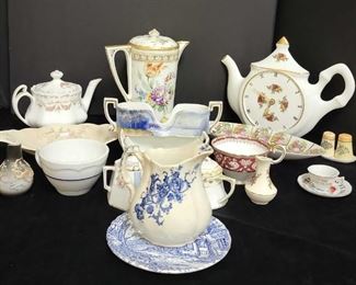 Bavaria 7.5 Teapot, Royal Albert Ole Country Roses Wall Clock And More