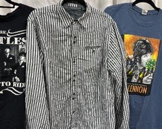 English Laundry Mens XL Shirt Inspired By The Art Of John Lennon, John Lennon Tee XL Beatles Tee