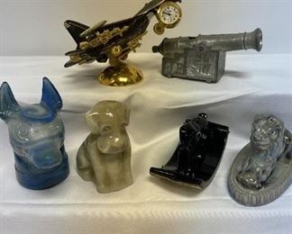 Fighter Jet Desk Clock, Metal Cap Shooting Canon Animal Decor