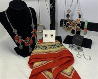 Lovely Silver Toned Modern Jewelry, Chanel, NYco, 9west,  Liz Claiborne