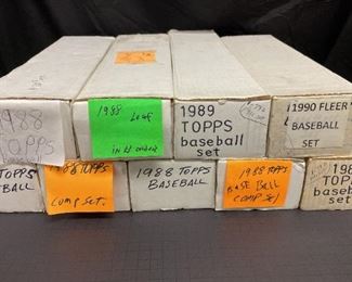 MLB Trading Cards 1988 Topps, 1988 Leaf, 1989 Topps, 1990 Fleer