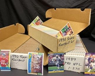 NFL Trading Cards 1989 Pro Set, 1990 Score  Topps  Appear To Be Full Sets