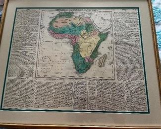 Antique African map
