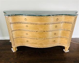 Mark David marble top chest