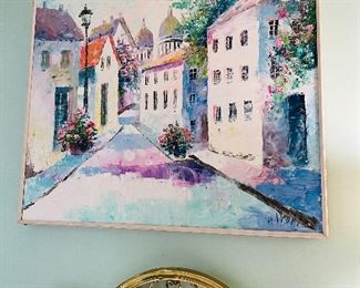 Large H Pham oil painting