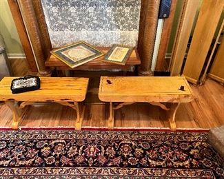 Hand made benches