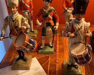Fine porcelain soldier figurines.