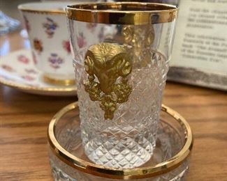 Crystal shot glass for vodka.  From Russia in late 1800"s