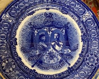 Coronation commemorative plate from King George