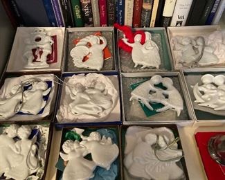 Annual Christmas ornaments by Haviland china