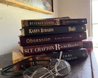 Books/Vintage eye glasses