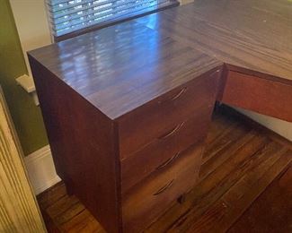 MCM Three drawer corner desk
