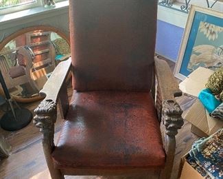 William Morris Restored Recliner in working order 29" X30"