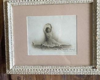 Desiree Alan signed Promotional Picture "To Pearl" Chicago Ballet Performance 