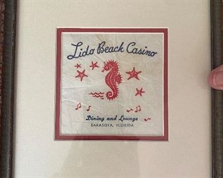 Lido Beach Casino Napkin 11"x9"