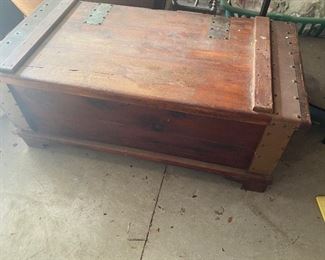 Wooden Chest 17" X 19" X 39"