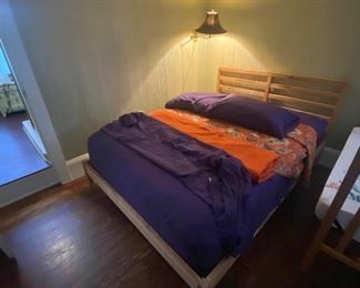 Double  Bed with headboard and box frame